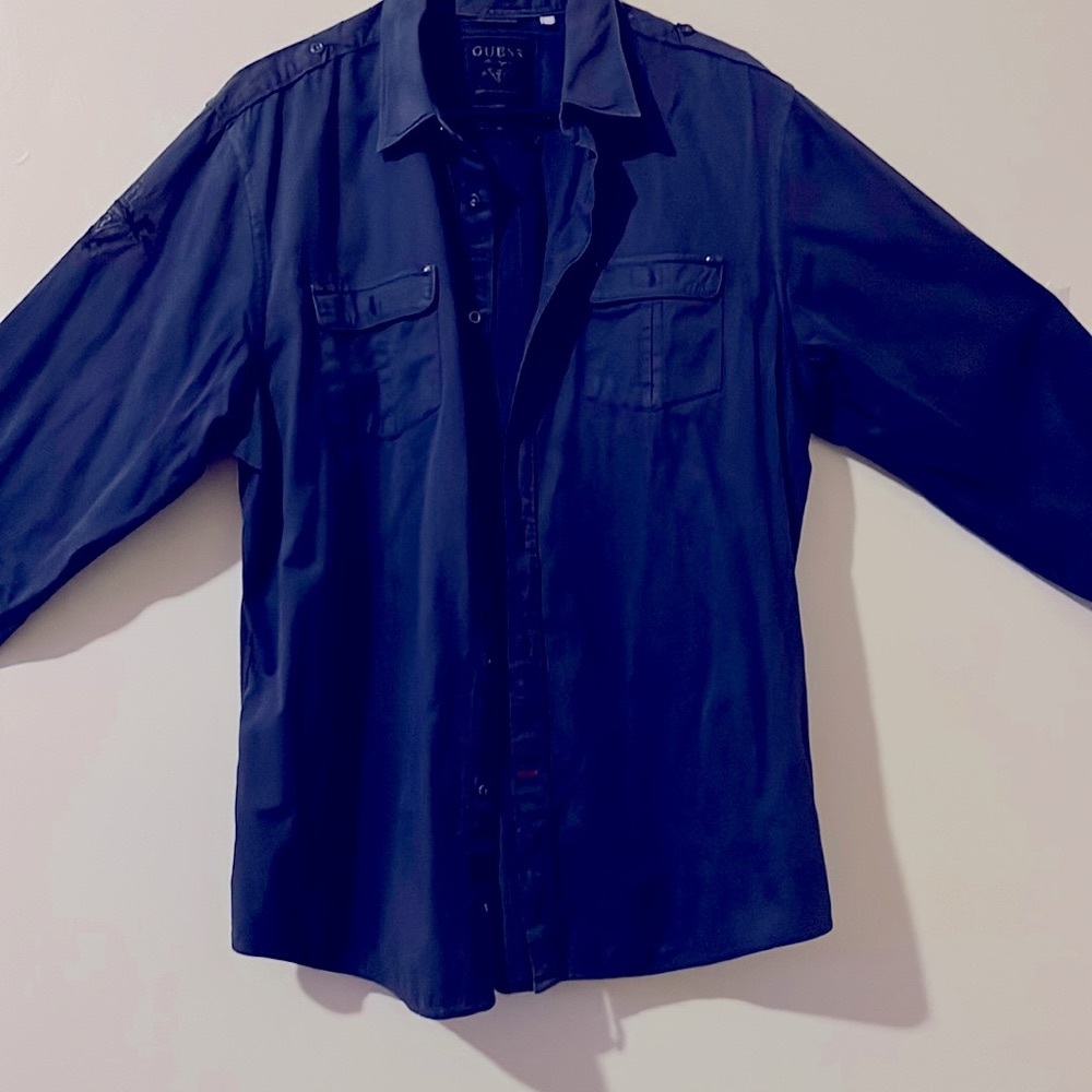 Men’s Guess Button Down Dress Shirt! Gently Used